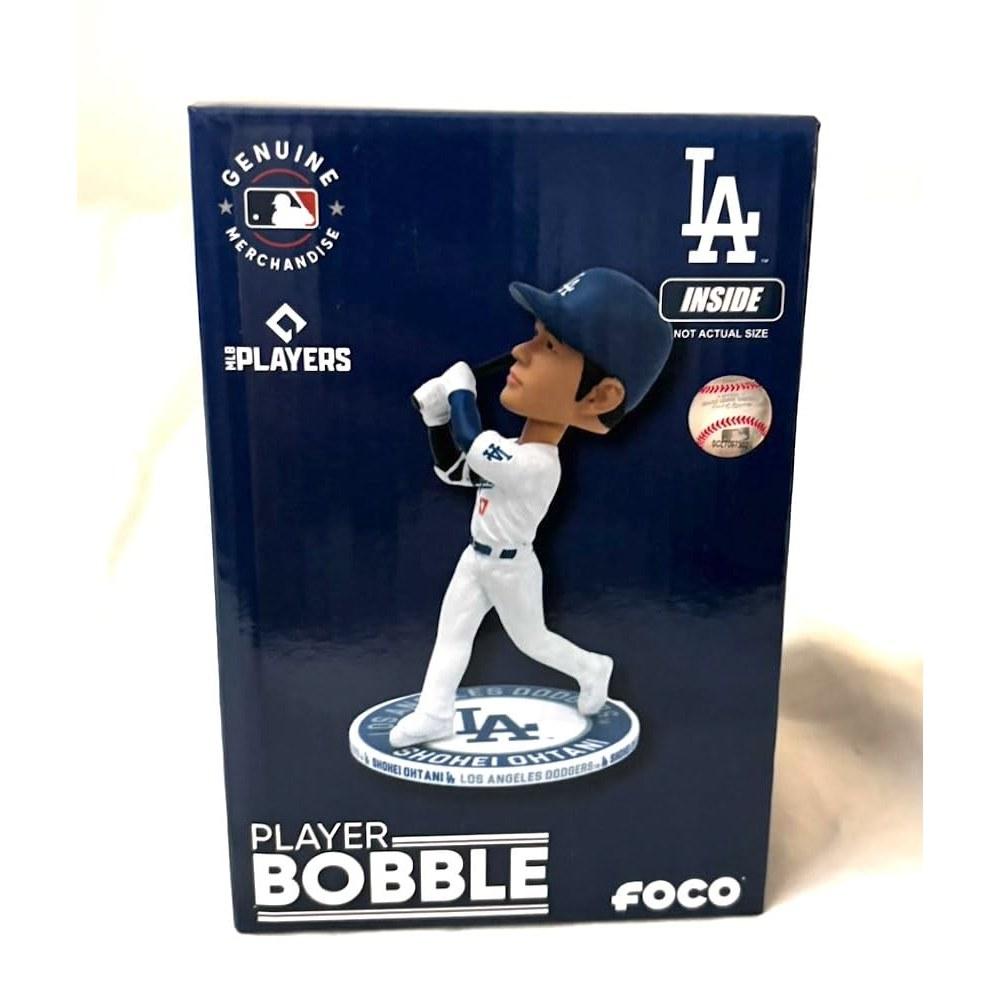 MLB Shohei Ohtani Bobblehead Los Angeles Dodgers MLB Official FOCO Batter Version Serial Number Bubblehead Figure
