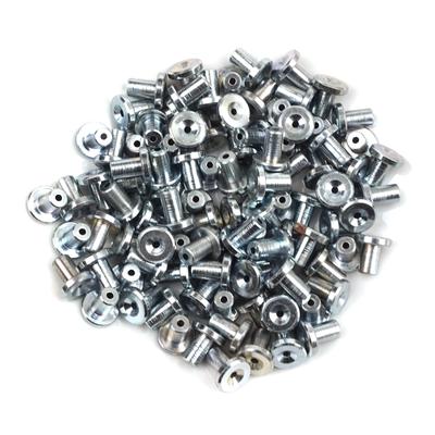 ECR033 100 Parça Araba Cam Regülatörü Sarıcı Tamir Çelik Kablo Tel Halat Ucu Bağlantı Pimi Durdurma Kovanı Sıkma Perçin 9x9/1.6 mm
