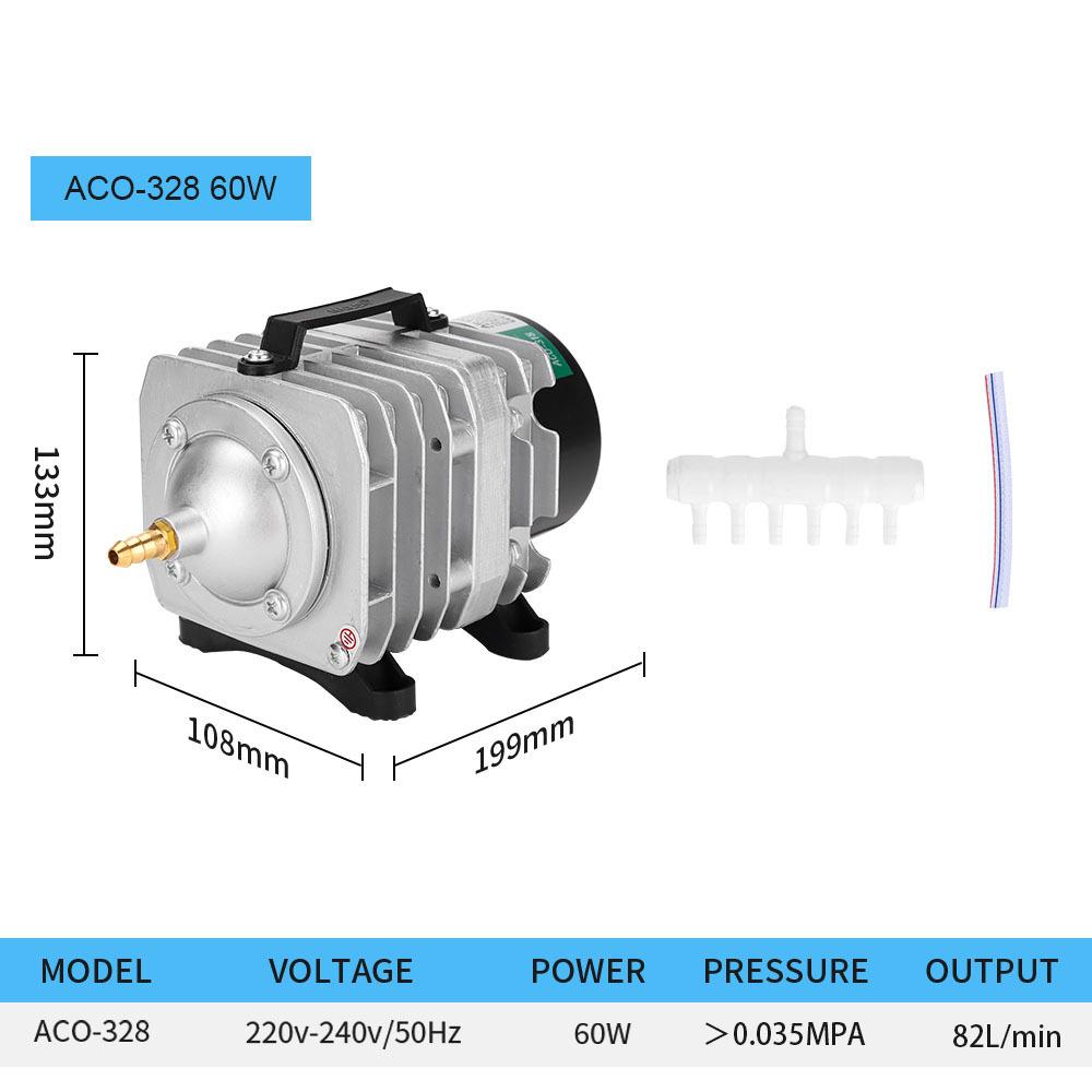 

HAILEA Электромагнитный воздушный насос ACO208/308/318 для аквариумов и прудов EU Standard
