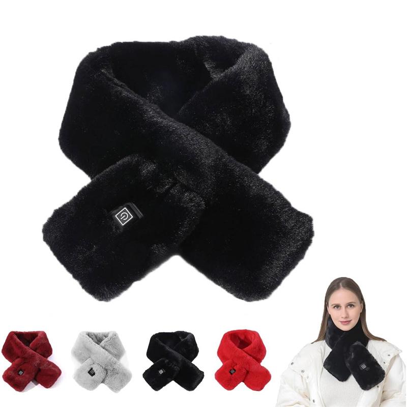 Winter Heating Scarf For Women Men Temperature Scarf 3 Gears Adjustable USB Charging Heat Control Neck Warmer Washed Directly