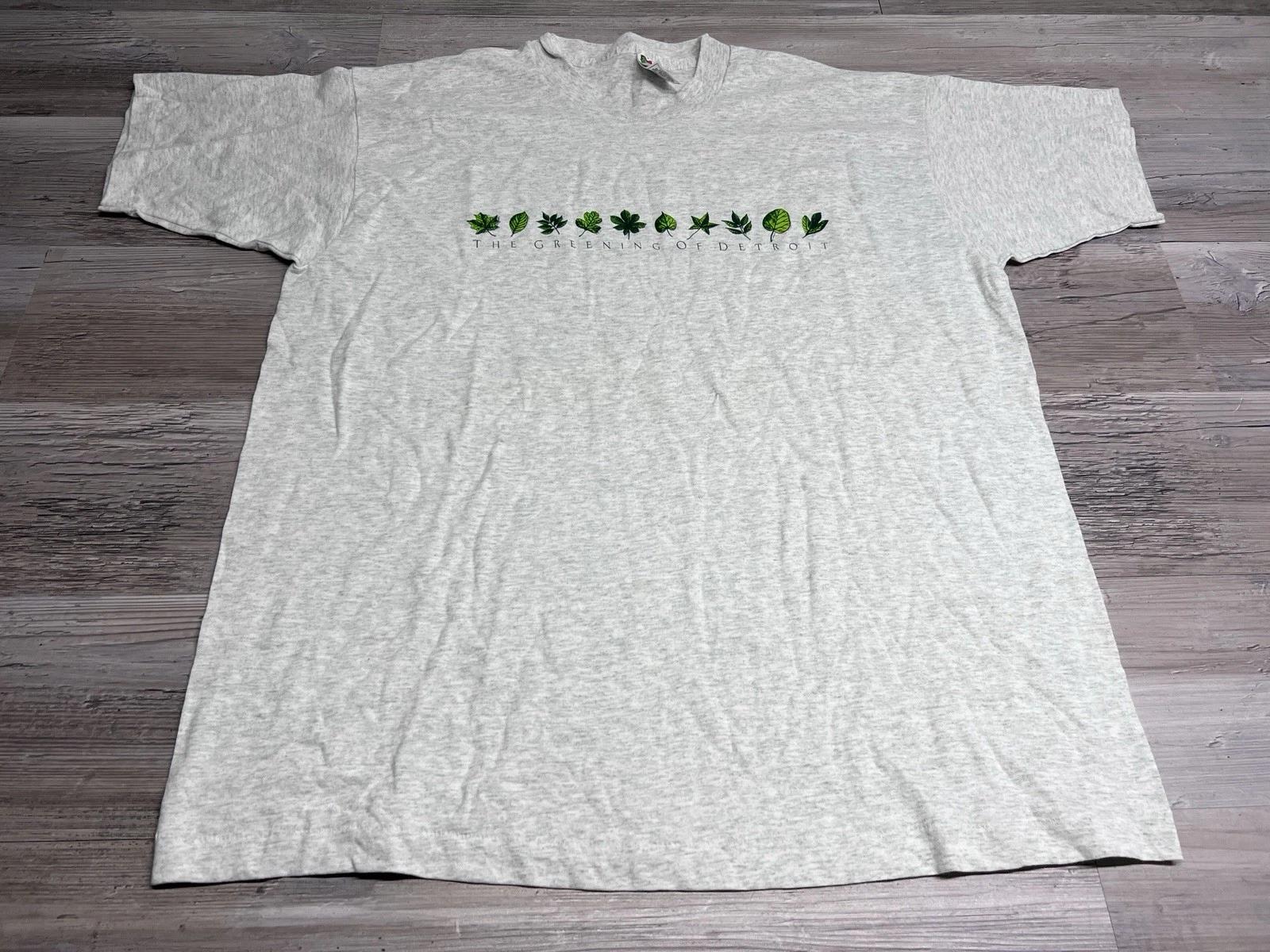 

Vintage 90s Community Environmental Tee Greening of Detroit Single Stitch XL #1 4XL