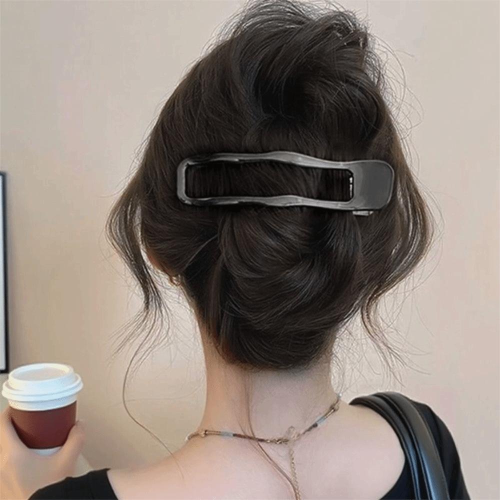 Metal Material Duckbill Hair Clips Non-Slip Grip Hair Barrettes Hollow Hair Clips  For Daily Use