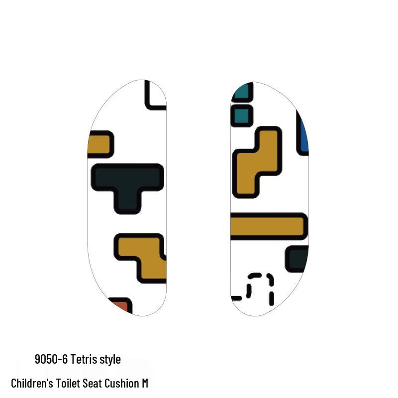 Children's Cartoon Self-Adhesive Washable Toilet Seat Cushion Pad