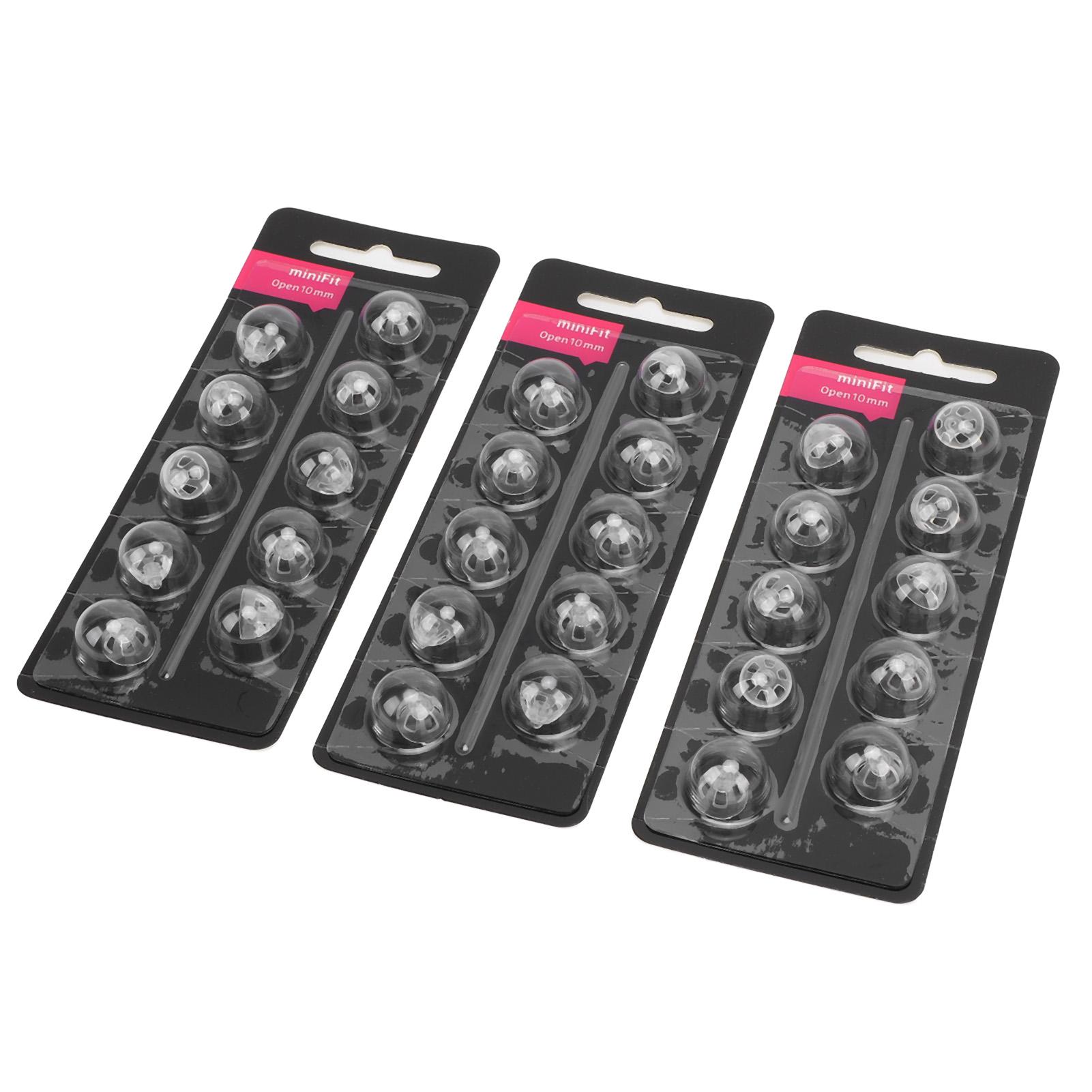 

30 шт. Звуковые купола открытого типа Звуковые купола открытого типа Насадки для усилителя звука для Minifit Black 10mm