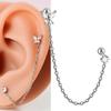 Steel Piercing Earring Zircon Helix Piercing Fashion Tragus Piercing  Gift