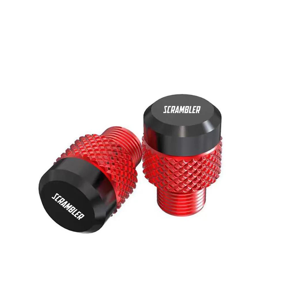 For Ducati Scrambler 400 800 1100 Accessories Motorcycle M10*1.25 Aluminum Screws Bolts Mirror Hole Plugs Cap