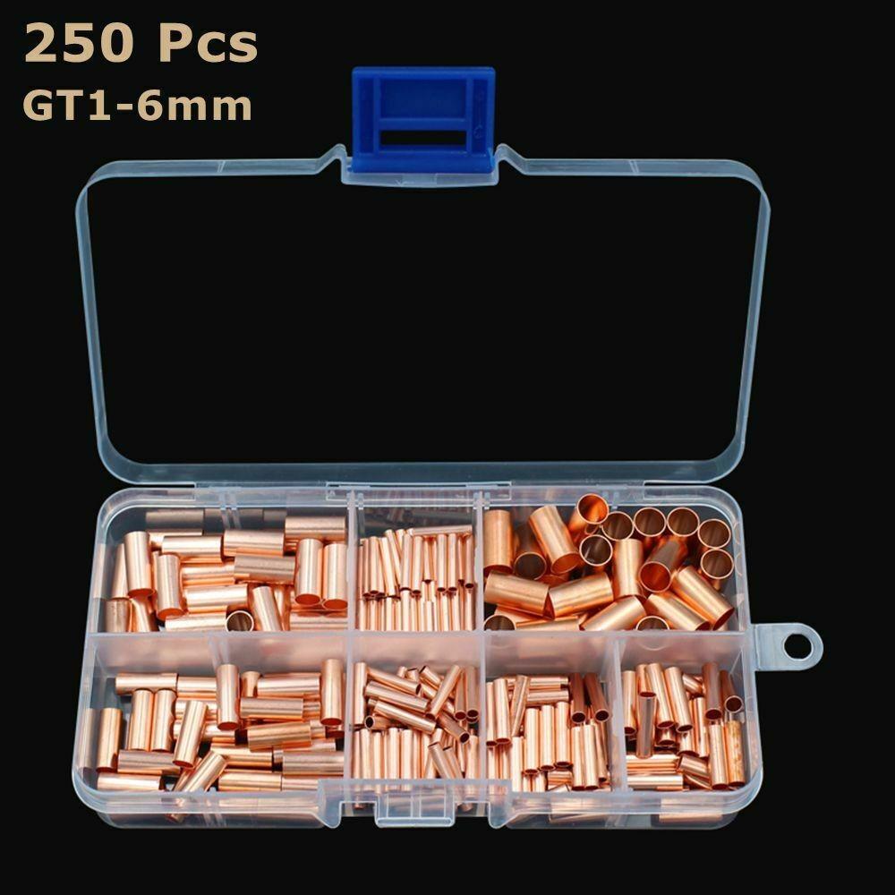 

250Pcs Connectors Terminal Kit Accessories Butt Wire