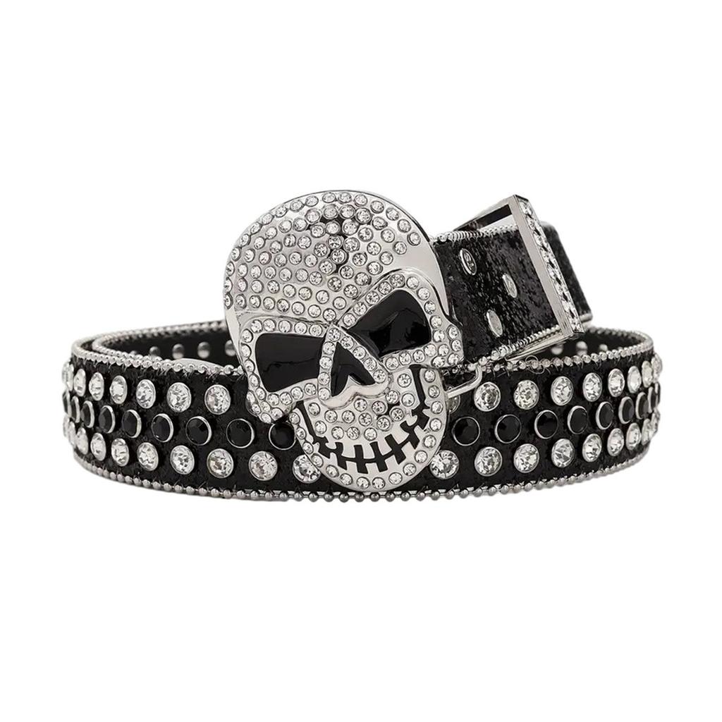 Blingbling Waist Belt for Girl Casual Street Hiphop Belt Rhinestones WaistStrap for Jeans Pants Female Decorative Belt