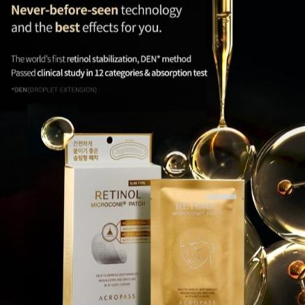 ACROPASS Slim Retinol Microcone® Patch (1 box = 3 pouches)