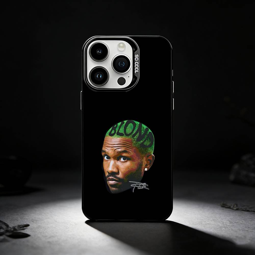 

Singer F-Frank Ocean B-Blond Phone Case For iPhone 17,16,15,14,13,12,11 Plus,Pro Max,XS,Colored silver phone case iPhone15plus