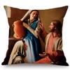 Jesus Christ Portrait Christian Art Cushion Cover Car Decoration Oil Painting Home Pillow Cover