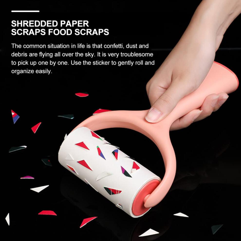 Refillable Lint Roller for Clothes and Furniture, Fast Pet Hair Remover with Handle and Refills