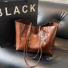 Fashion Shoulder Bag PU Leather Women Tote Bag Soft Large Capacity Shoulder Bag Crossbody Bag Soft Underarm Pouch