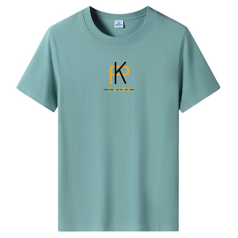 8 Colors Fashion Men's Short Sleeves Cotton T-shirt Large Size Loose Tee