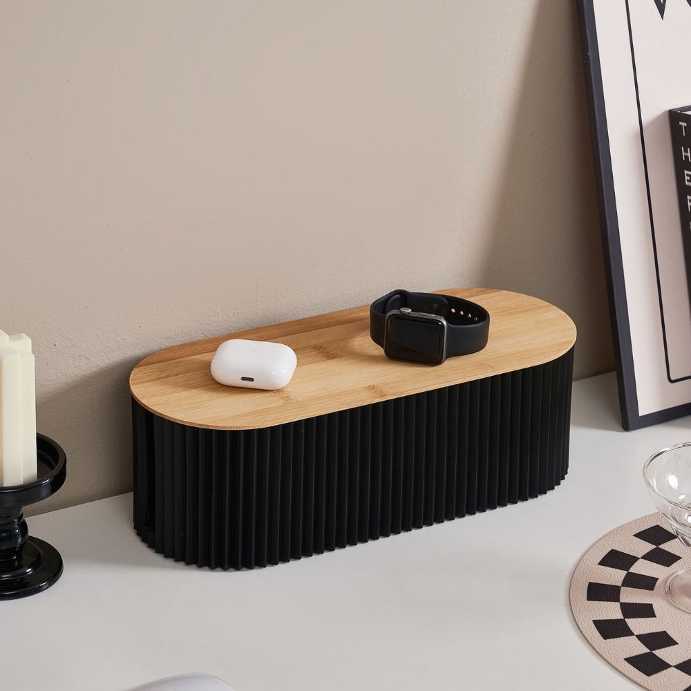 Plastic Power Line Storage Case Dustproof Wire Storage Box WiFi Router Socket Storage Box  Office