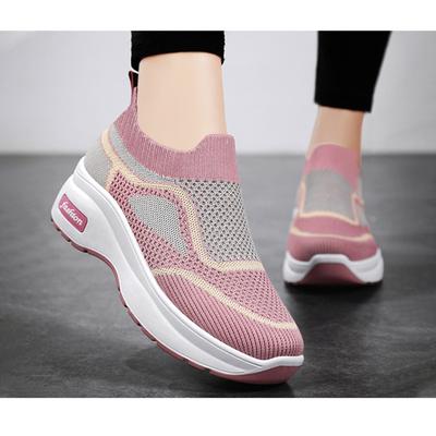 Thick Soled Women's Shoes, Classic Sponge Sole Casual Shoes, Versatile Height Increasing Shoes