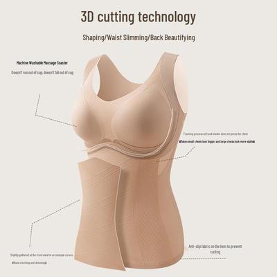 Gilet Sculptant Parfumé pour Femme: Compression légère, Amincissement de la taille, Dos magnifique, Coussinets de soutien-gorge intégrés, Bretelles larges, Antibactérien