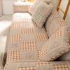Korean Style Spliced Fabric Bow Sofa Cover Slip Resistant Slipcover Seat Sofa Towel Dust Cover Towel Couches For Living Room
