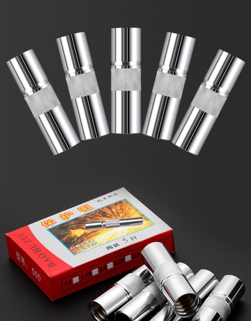 MIG Welding Accessory Set: Gas Shielded Gun, 350 Nozzle, 200 Sleeve, 500A Copper Conductive Tip.