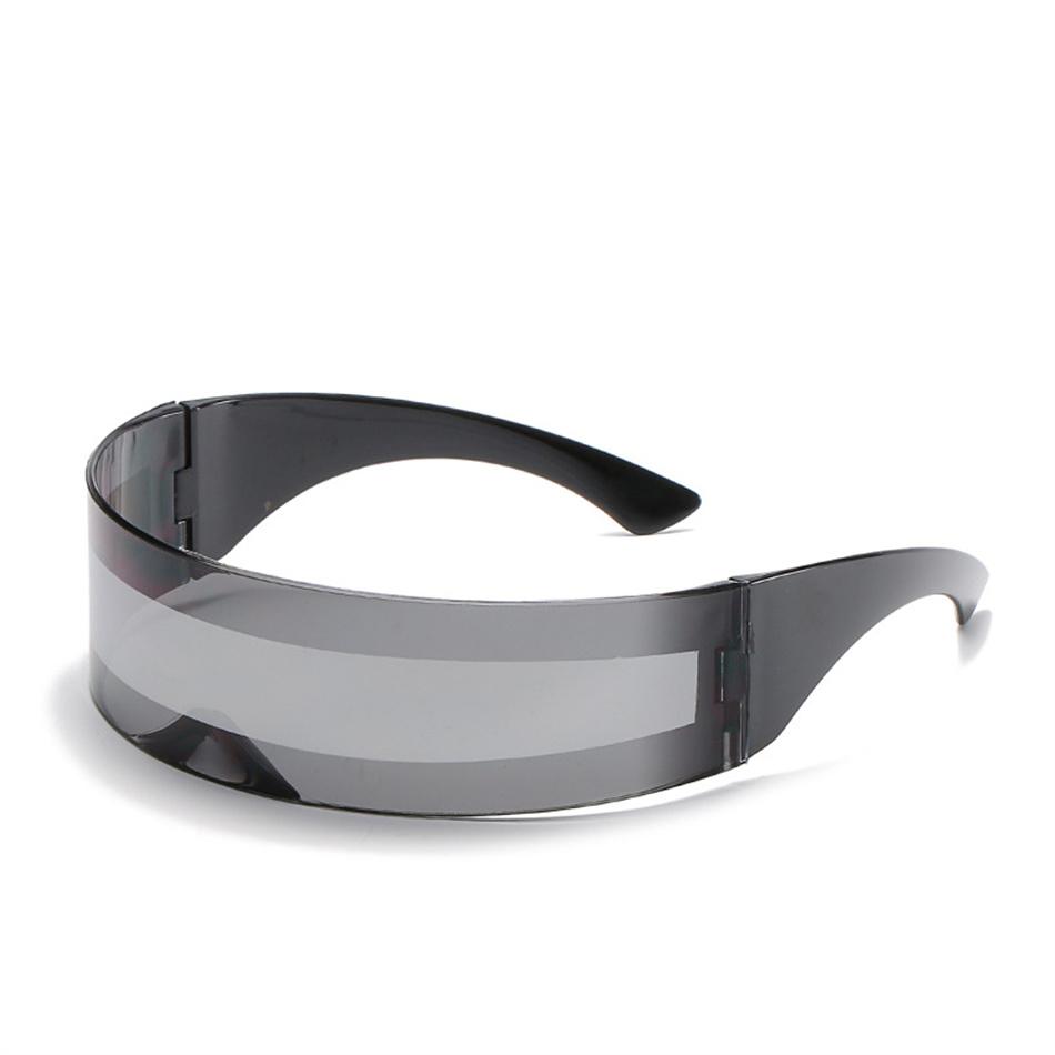 Future Cyberpunk Rimless Sunglasses Retro Sun Glasses Punk UV400 Mirror Eyewear Vintage Gothic Steampunk Party Glasses