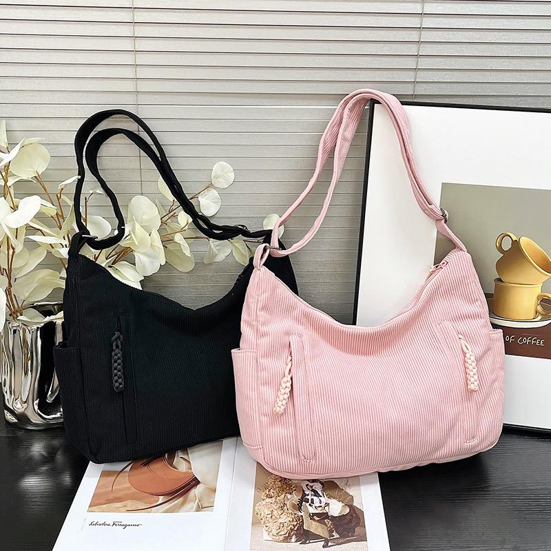 Casual fashion large-capacity bag women's summer new canvas bag student trade women's versatile messenger bag