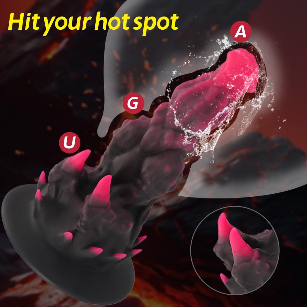 Panlong Special-Shaped Barbed Butt Plug Penis Oversized Female G-Spot Massage Masturbation Device Back Court Expansion SM Sex Toys