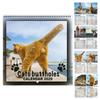 Cat Buttholes Calendar 2026 - 12 Monthly Wall Calendar Hilarious Gag Present for Cat Lovers Friends Home Wall Office Desk