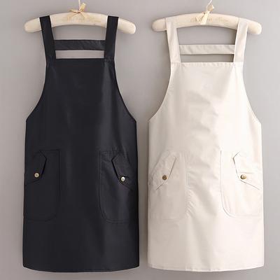 Waterproof Strap Double Flip Pocket Apron, Kitchen Cleaning Apron Waist Cost Overalls