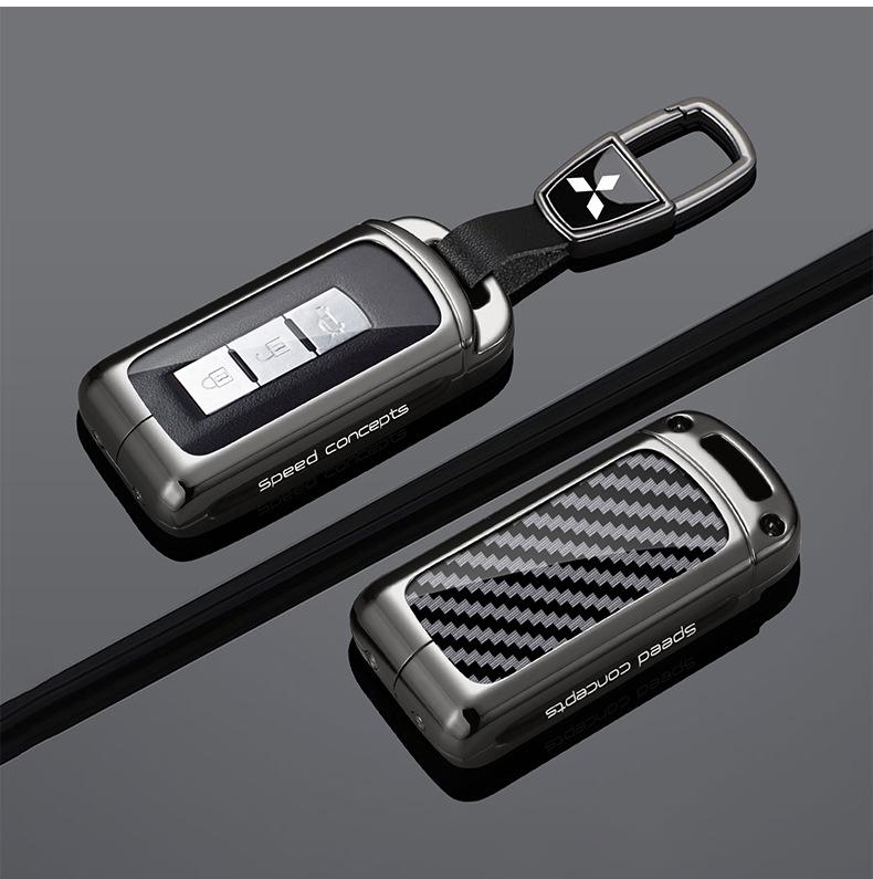 Mitsubishi Outlander Key Cover for 2016/18/19 Models - Universal Car Keyring Holder for Men and Women