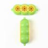 Interactive Treat Dispensing Dog Toy Pea Shaped Puzzle Slow Feeder for IQ Training Mental Stimulating Pet Enrichment Toy for Large Medium Small Dogs