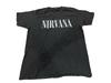 Nirvana Logo Graphic Adult Large Tultex Black 100% Ringspun Cotton Tee Unisex T-Shirt