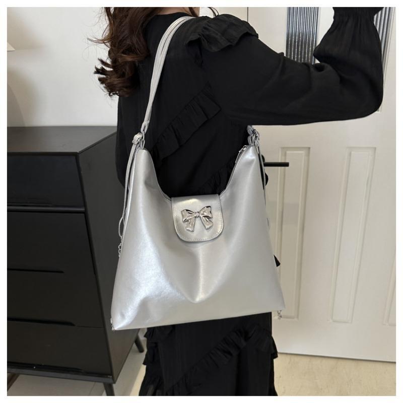 Cross Border Popular Women's Shoulder Bag Bow High-end Feel Texture Goddess Popular Commuting Crossbody Shoulder Bag
