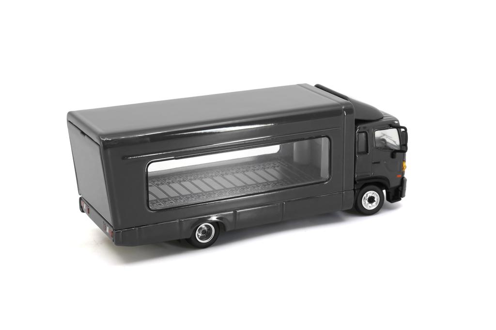 Tiny City Scale Hino 500 Roofed Loader 1/64 (Gray)