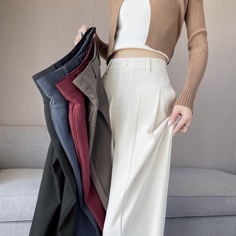 Stylish and Comfortable Women's Wide Leg Suit Pants, Perfect for Any Occasions In Autumn