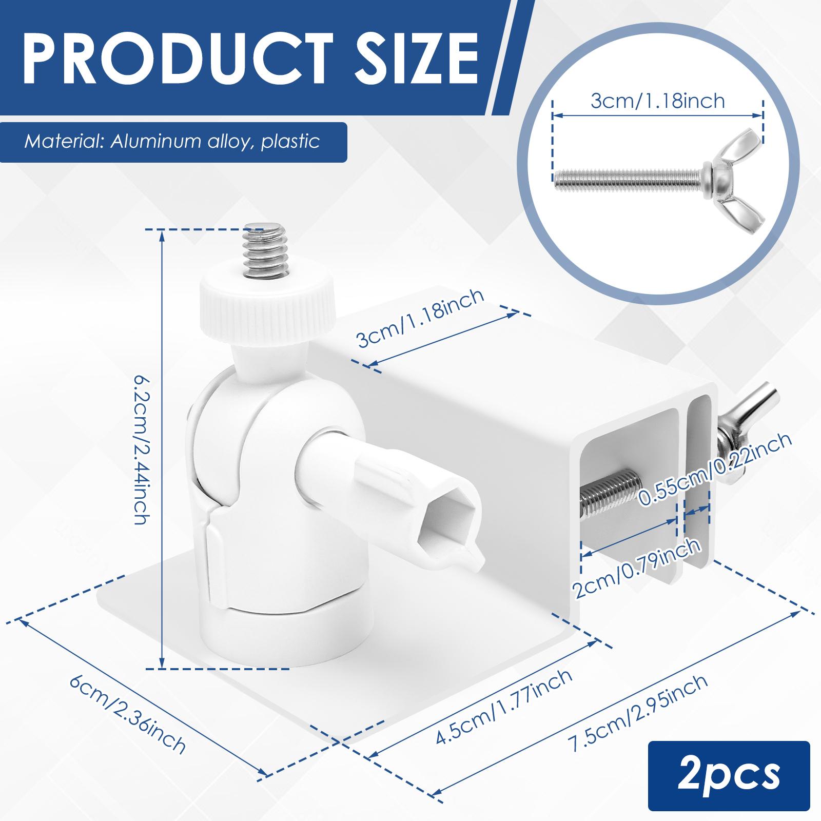 

2pcs Security Cameras Roof Gutter Special Bracket Solar Panel Bracket Weatherproof Gutter MountBracket With Screw Adapter 2PCS