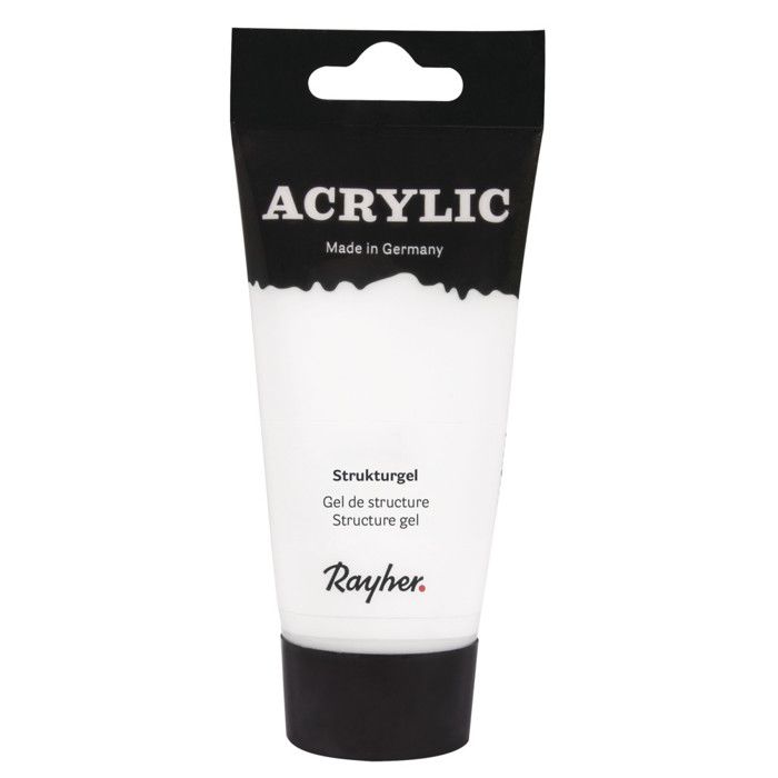 Gel de structure brillant - RAYHER - Tube 75ml - Acrylique élastique - Transparent - Brillant