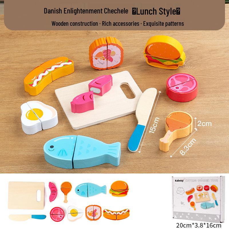 Wooden Danish Ice Cream & Tea Playhouse Toy for Kids & Parents