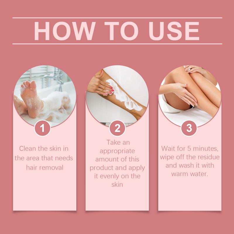 OceAura Body Hair Removal Cream for Women Fast Acting Gentle Depilatory Cream Leaves Skin Clean and Silky for Daily Grooming