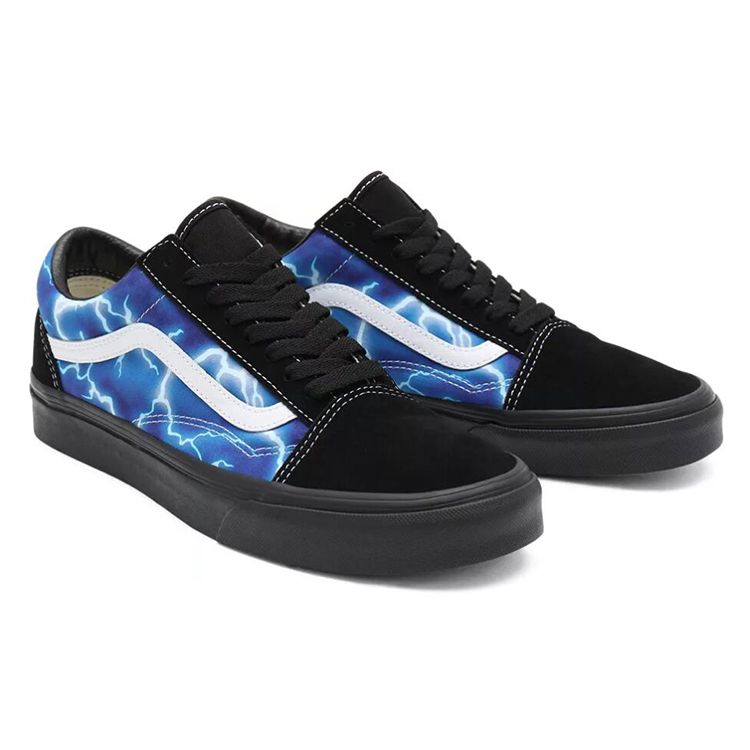 Vans Old Skool Lightning - Blue Unisex Sneakers Black VN0A3WKT9FT