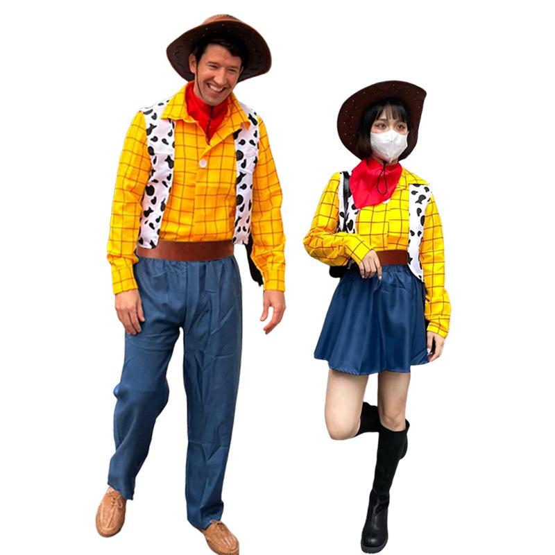 Toy Story cos Costumes, Woody Costumes Men's Clothing Women's Halloween Costumes RPG Uniforms