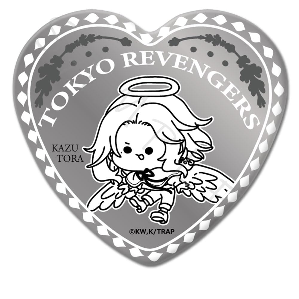 

Kazutora Hamiya 6th edition can badge Mocho YG Tokyo Revengers Heart-shaped