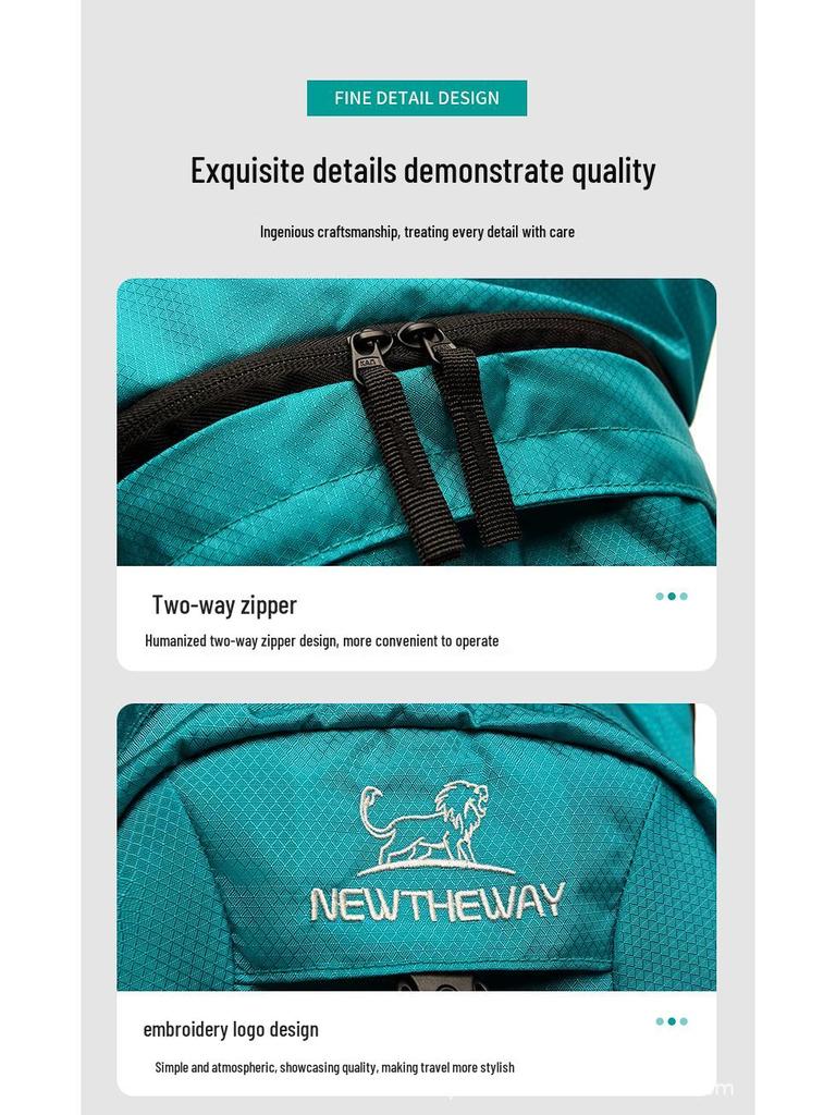 Unisex Large Capacity Outdoor Cycling Backpack - Scratch & Wear Resistant, Breathable Travel Bag.