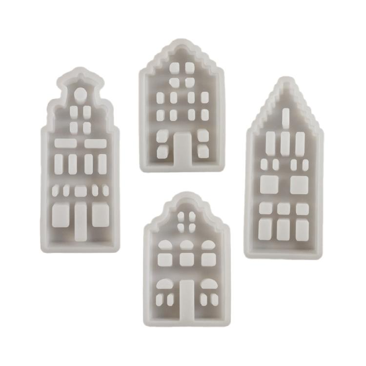 

Detailed Canal House Models Easy to Use Canal House Shaped Ornament Molds for Artistic Plaster Decorations 1