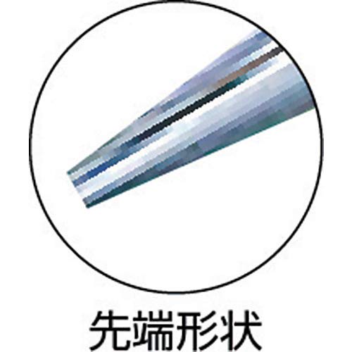 Top Industrial (TOP) Three-Piece Long Nose Pliers, 2.5mm Serrated Tip, Cuts 1.2mm Copper Wire, Spring Attached, RA3-150, Made in Tsubame-Sanjo, Japan