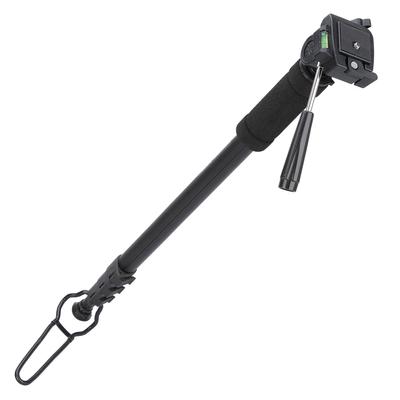 Hakuba Aluminium 180cm Snabbspak och Stöd Inkluderat WT-1006 Monopod, 4-sektioners Teleskopisk, Höjd, 3-vägshuvud, Mekanism, Lås,