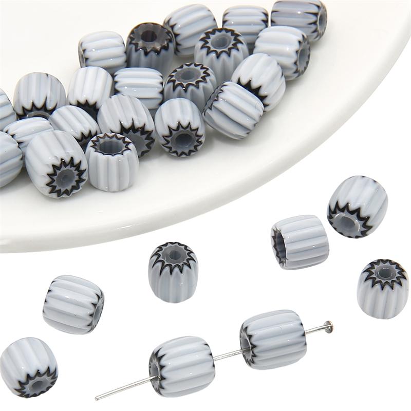 10 adet kristal cam boncuk kabak gevşek ara boncuk takı yapımı için diy bilezik kolye