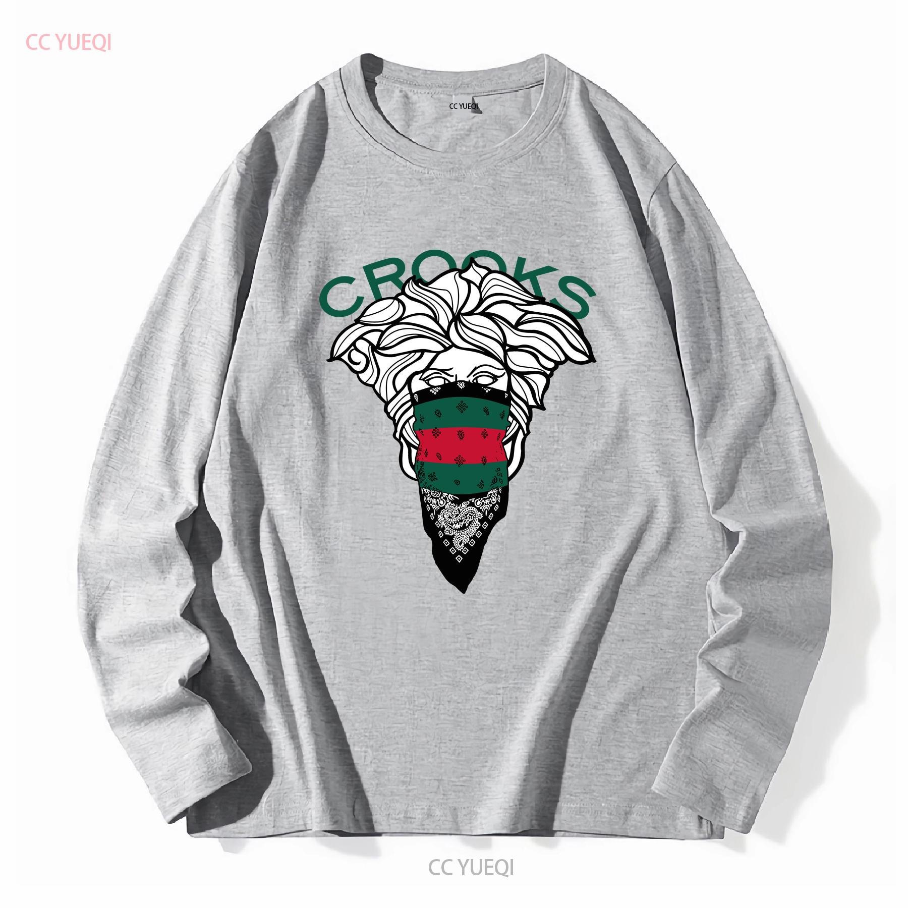 

Crooks Castles Old Bandito T shirt White vintage Washed Breathable Comfortable Casual graphic homme Stylish Versatile Unisex 3XL
