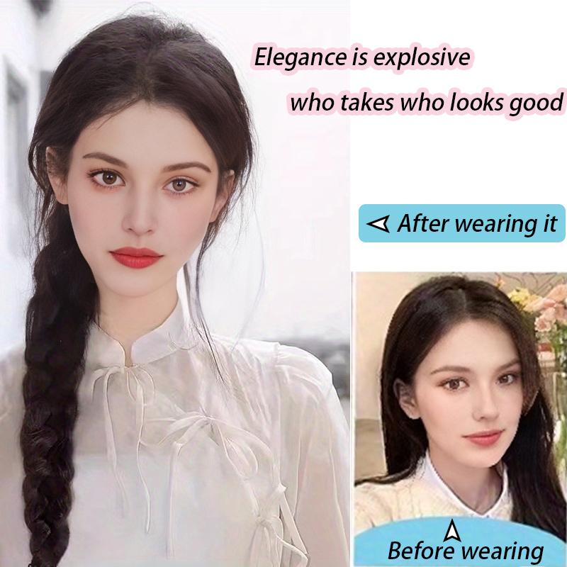 Peruka warkocz dziewczyna kucyk warkocz smażone ciasto twists długi warkocz kucyk peruka