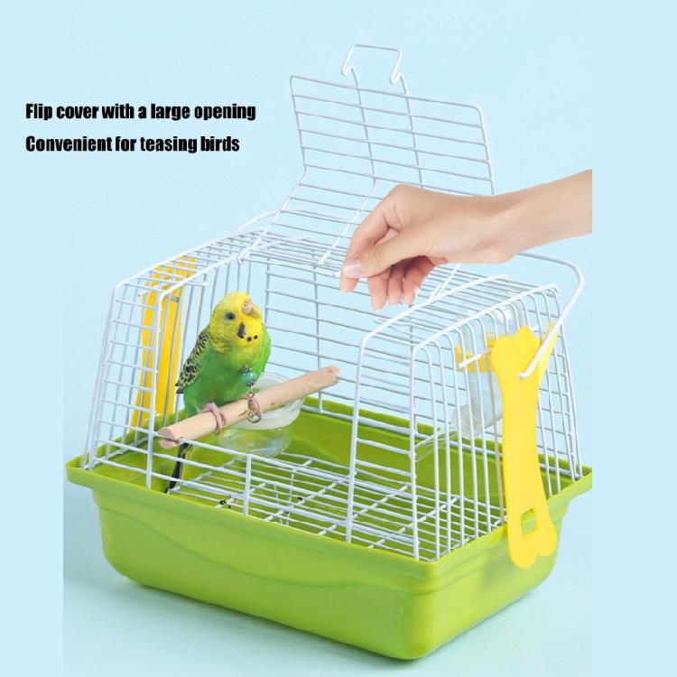 Compact Outdoor Bird House With Carrying Handle For Pet Parrots Budgies Handheld Cage
