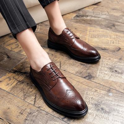 2024 Marque de Luxe Tendance Mode Chaussures Oxford Négociation d'Affaires Formel Social Chaussures de Bureau Banquet de Mariage Chaussure à Talon Bloc Haut de Gamme